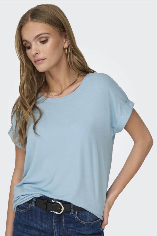 ONLMOSTER S/S O-NECK TOP NOOS JRS 15106662 Clear Sky